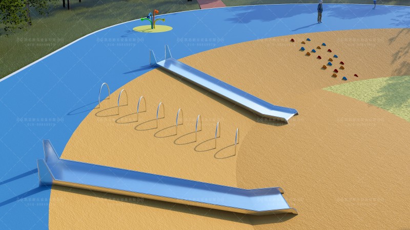 山坡不锈钢滑梯