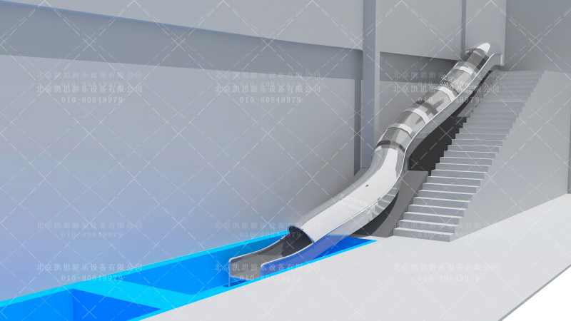 山坡不锈钢滑梯