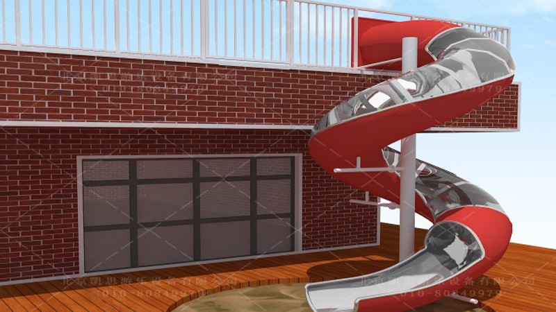 消防逃生不锈钢滑梯